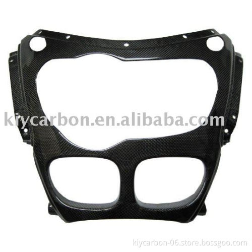 Carbon fiber upper fairing for motorcycles